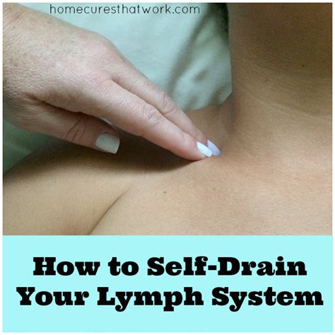 Staying away from people who are sick. . How to drain lymph nodes under jaw